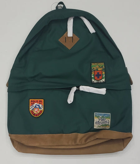 Nwt Polo Ralph Lauren Olive  Patches Backpack