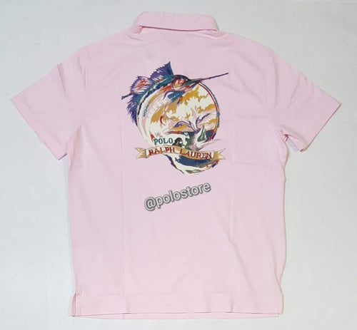 Nwt Kids Polo Ralph Lauren Pink Swordfish Polo Shirt (8-20)