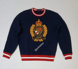 Nwt Polo Ralph Lauren Navy Crest Embroidered Sweatshirt - Unique Style