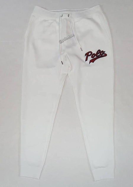 Nwt Polo Big & Tall White/Navy Spellout Zip Joggers U