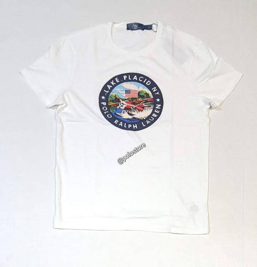 Nwt Polo Ralph Lauren White Lake Placid Custom Fit Tee - Unique Style
