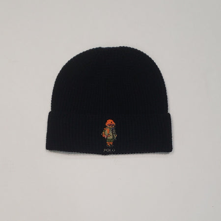 NWT Polo Ralph Lauren Black Hiker Polo Bear Skully - Unique Style
