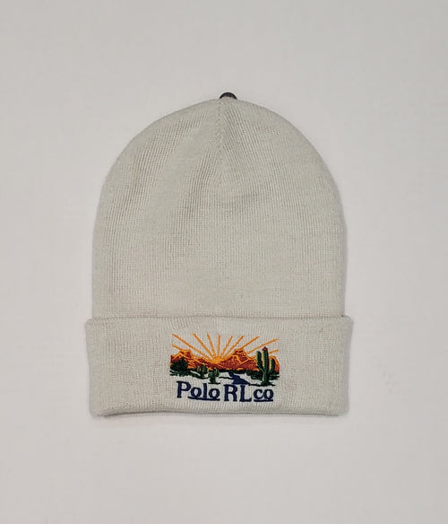 NWT Polo Ralph Lauren Cream Southwestern Desert Patch Skully - Unique Style