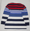 Nwt Polo Ralph Red/Navy/Blue/White Striped RLYC Cross Flag Classic Fit Rugby - Unique Style