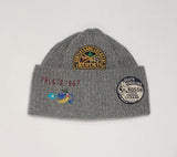 NWT Polo Ralph Lauren Gray Sportsman Outdoors Patch Skully - Unique Style