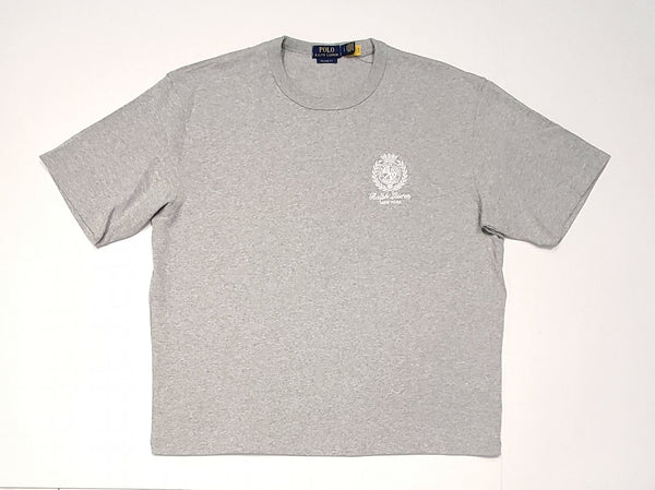 Nwt Polo Ralph Lauren Grey Heather Crest New York Relaxed Fit Tee