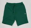 Nwt Polo Ralph Lauren Green With White Pony Double Knit Small Pony Shorts - Unique Style