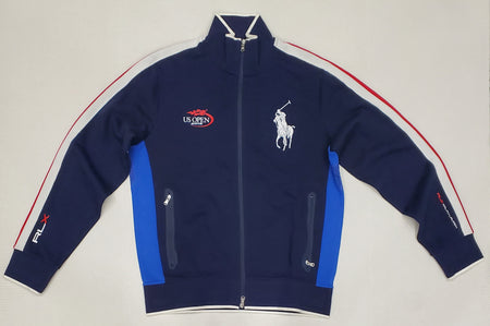Nwt Polo Ralph Lauren Faded Red/Royal Track Jacket