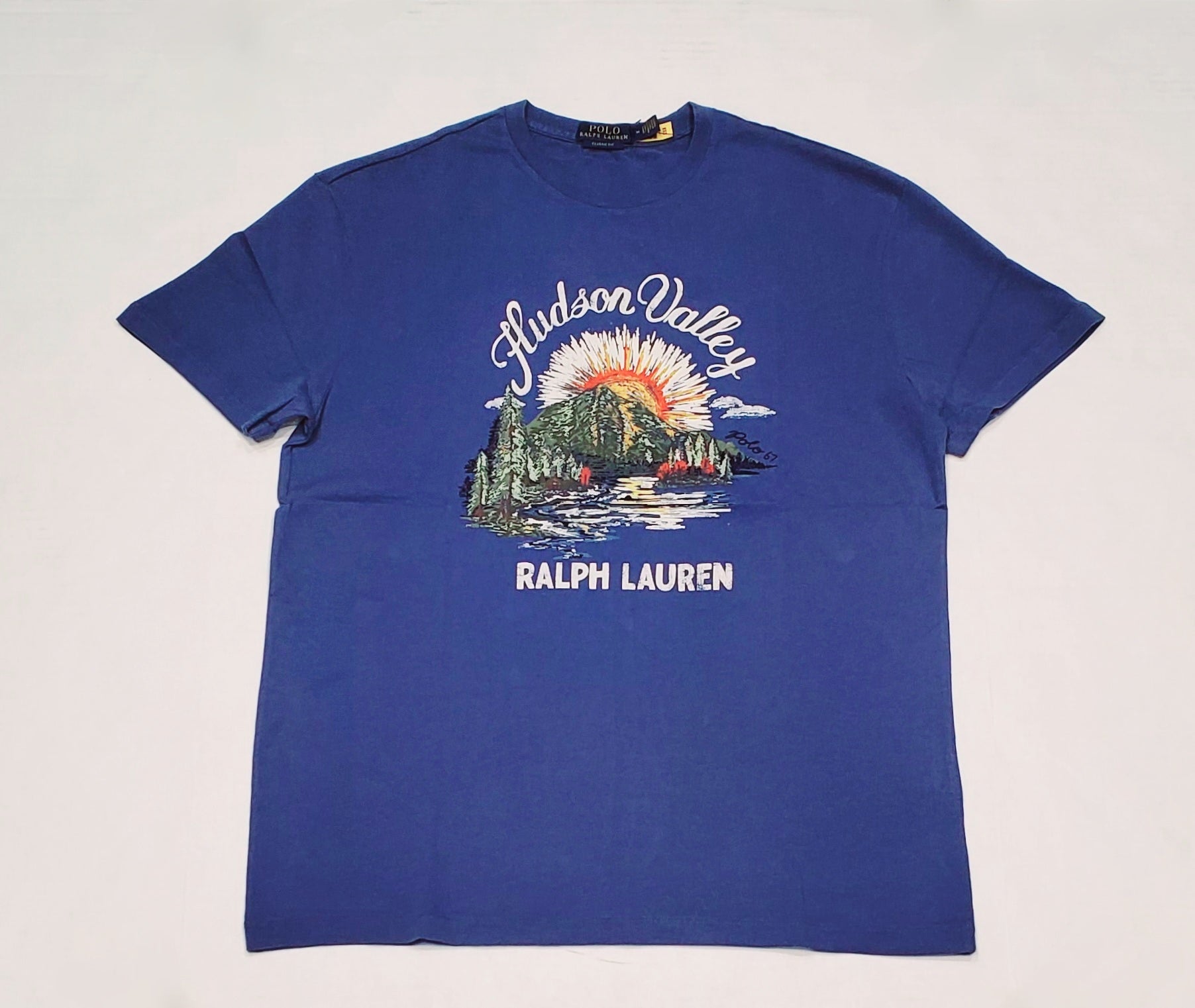 Nwt Polo Ralph Lauren Hudson Valley Blue Classic Fit Tee | Unique
