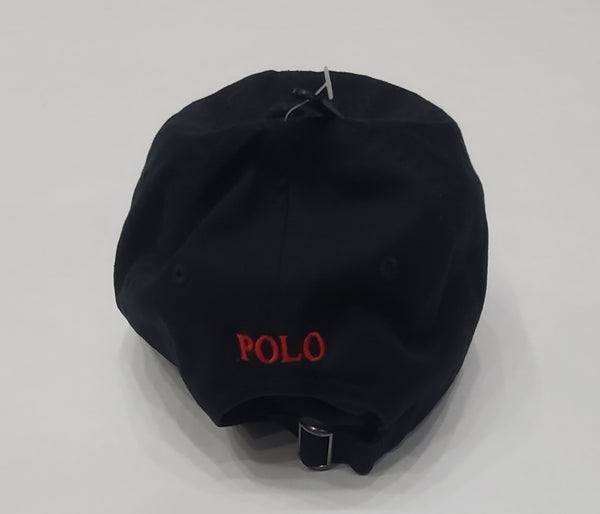 Nwt Polo Ralph Lauren Black Red Small Pony Hat - Unique Style