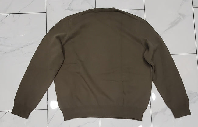 Ralph Lauren Purple Label Olive Bear Patch Knitted Sweater