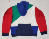 Nwt  Polo Ralph Lauren Colorblock Spellout Hoodie - Unique Style