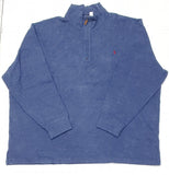 Nwt Polo Big & Tall Blue w/Burgundy Horse Half Zip Sweater