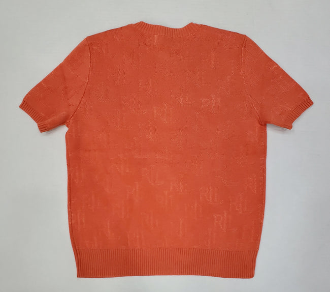 Women's Polo Ralph Lauren Orange S/S Knitted Sweater Shirt