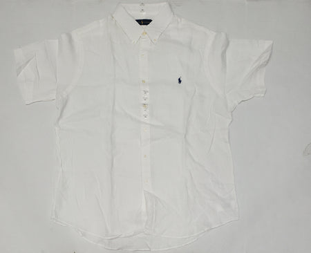 Nwt Polo Ralph Lauren White Chambray Small Pony Classic Fit Button Up