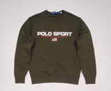 Nwt Polo Ralph Lauren Olive Polo Sport Crew Neck Sweatshirt