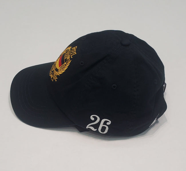 Nwt Polo Ralph Lauren Black Germany #26 Adjustable Strap Back Hat