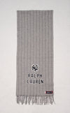 Nwt Polo Ralph Lauren Grey Yankees Pinstripe NY Scarf - Unique Style