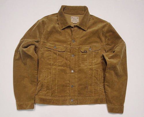 Nwt Polo Ralph Laure Khaki Corduroy Trucker Jean Jacket