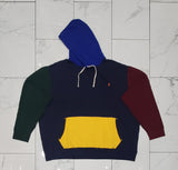 Nwt Polo Ralph Lauren Green/Royal Blue/Yellow/Burgundy Small Pony Hoodie