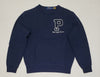 Nwt Polo Ralph Lauren Navy  P Crewneck Sweatshirt