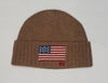 Nwt Polo Ralph Lauren Brown American Flag Skully