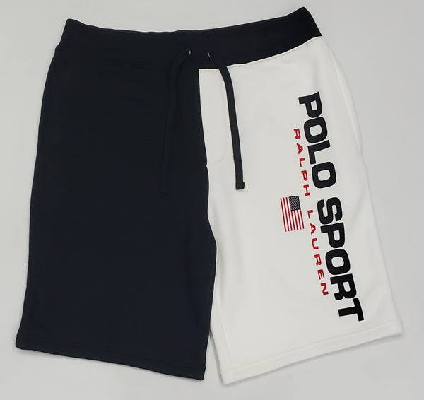 Nwt Polo Sport White/Black Spellout Shorts