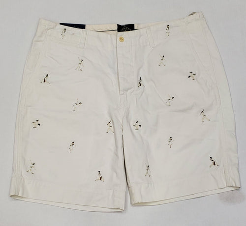 Nwt Polo Ralph Lauren Allover Embroidered Cricket Shorts