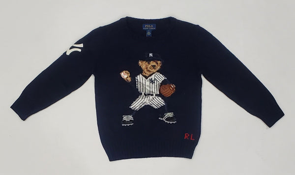 Nwt Kids Polo Ralph Lauren Yankee Bear Knit Sweater (2T-7T)