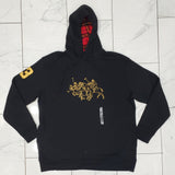 Nwt Polo Ralph Lauren Big & Tall Black Triple Pony Embroidered Outline Hoodie