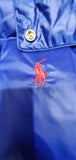 Nwt Polo Ralph Lauren Glossy Blue Small Pony Hoodie Down Jacket