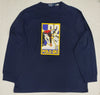 Nwt Polo Ralph Lauren Navy Skier Classic Fit Long Sleeve  Tee