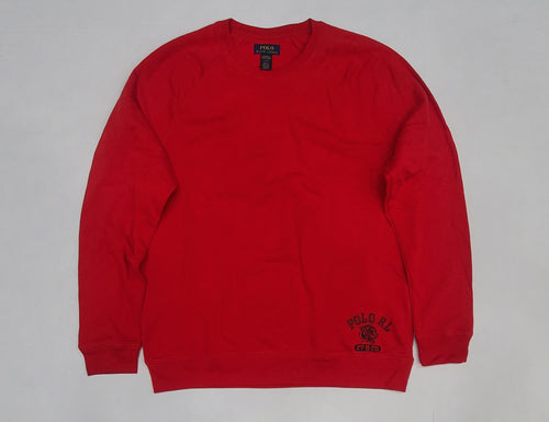 Nwt  Polo Ralph Lauren Red Polo RL Tiger Pajama Sweatshirt