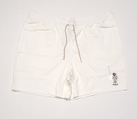 Nwt Polo Ralph Laure White/Blue Printed Spellout Shorts