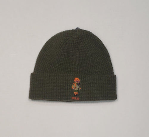 NWT Polo Ralph Lauren Olive Hiker Polo Bear Skully - Unique Style