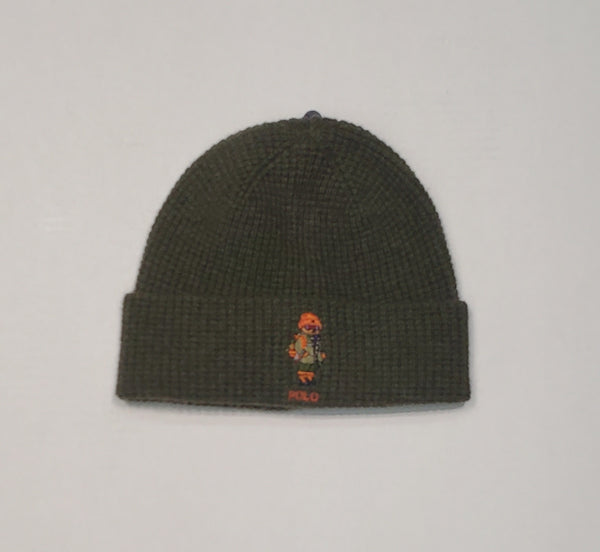 NWT Polo Ralph Lauren Olive Hiker Polo Bear Skully - Unique Style