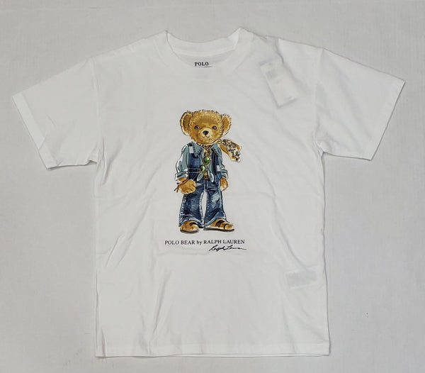 Nwt Polo Ralph Lauren Women's White Teddy Bear Tee