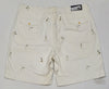 Nwt Polo Ralph Lauren Allover Embroidered Cricket Shorts