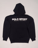 Nwt Polo Sport Black/White Spellout Relaxed Fit Hoodie