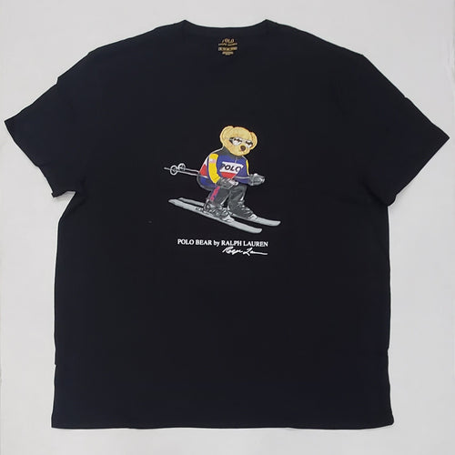 Nwt Polo Ralph Lauren Black Skier Bear Tee