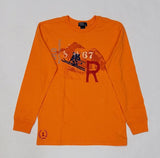 Nwt Kids Polo Ralph Lauren Orange Ski L/S Tee (8-20)