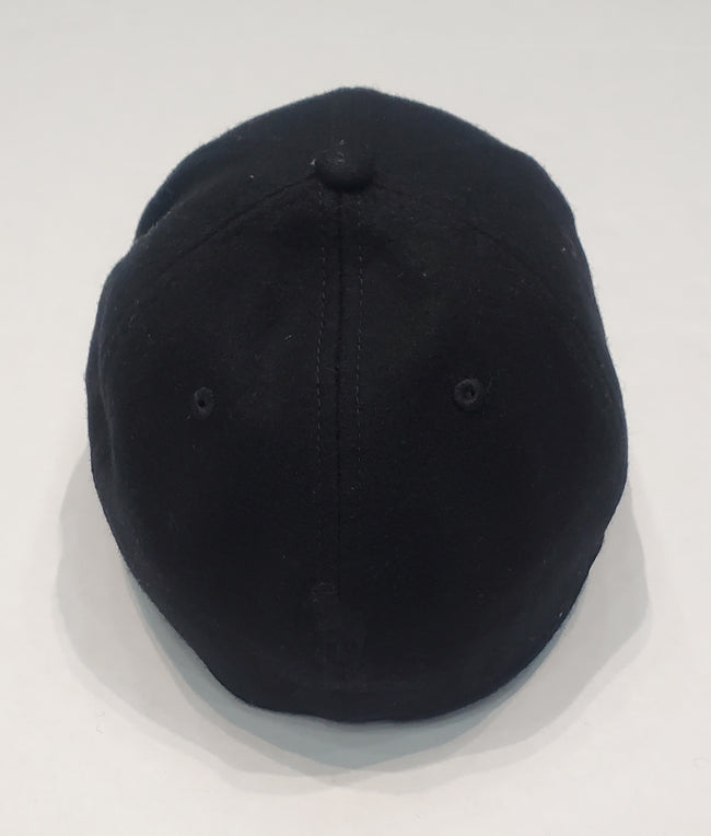 Nwt Polo Ralph Lauren Black on Black NY Wool Fitted Hat - Unique Style