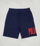 Nwt Polo Spellout Navy Printed Spellout Shorts - Unique Style