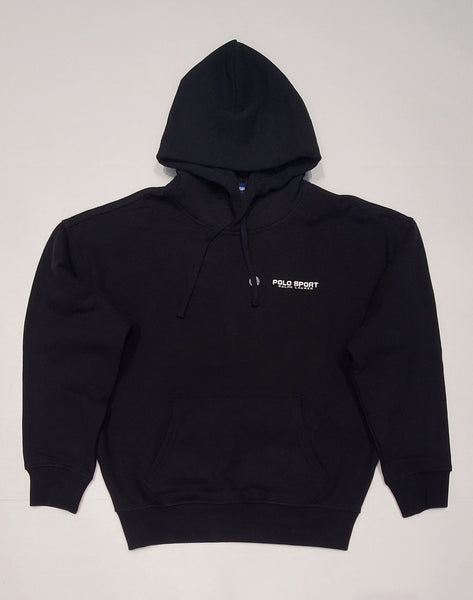 Nwt Polo Sport Black/White Spellout Relaxed Fit Hoodie