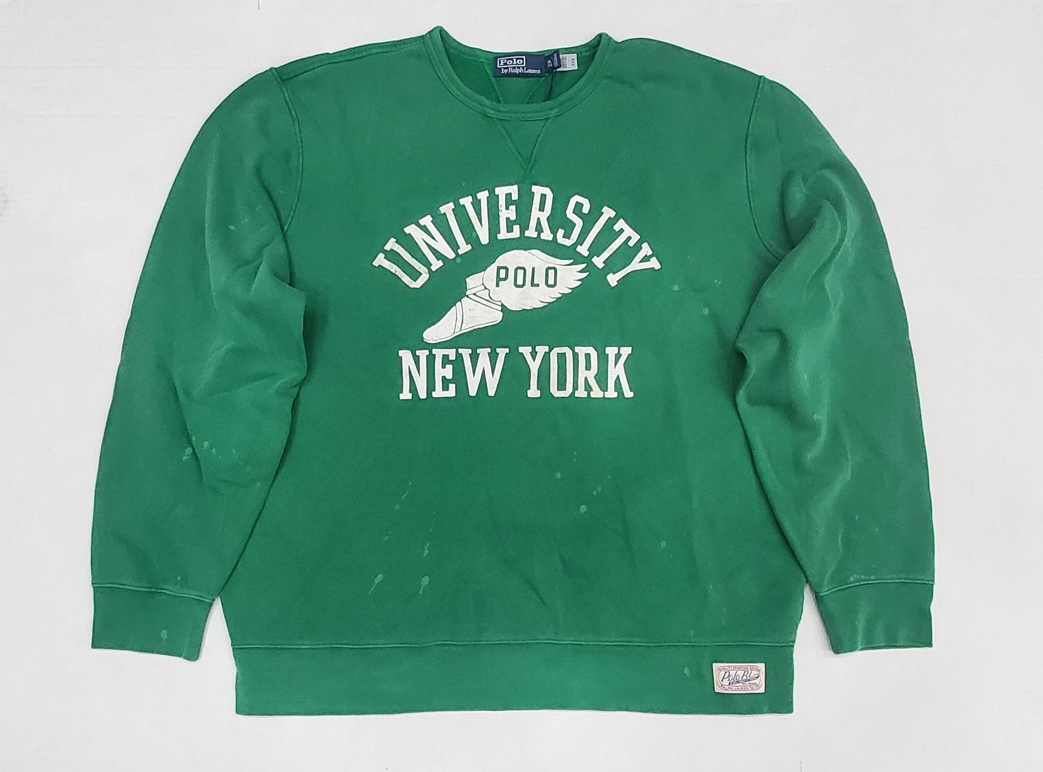 Nwt Polo Ralph Green University New York Sweatshirt | Unique Nwt Polo Ralph Green University New York Sweatshirt | Unique