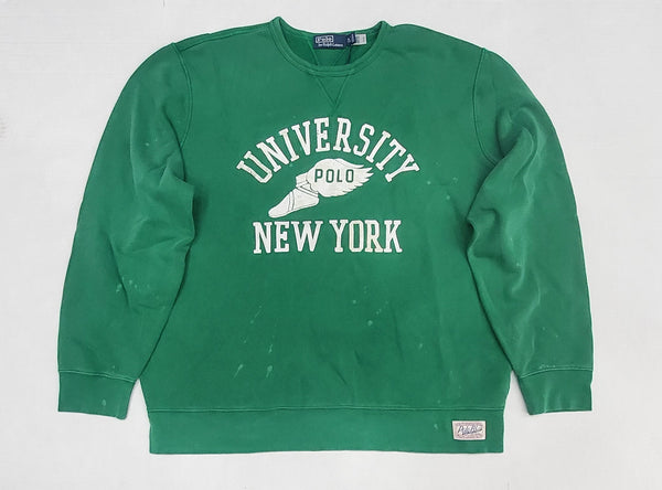 Nwt Polo Ralph Green University New York Sweatshirt