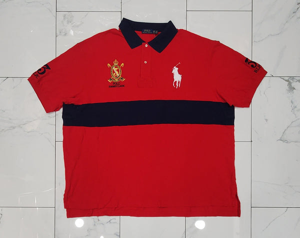 Nwt Polo Big & Tall Red Summer Classic Big Pony Polo