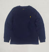 Nwt Kids Polo Ralph Lauren Navy/Yellow Small Pony L/S Tee (2T-7)