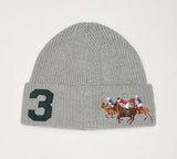 Nwt Polo Ralph Lauren Grey Triple pony # 3 Skully - Unique Style