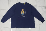 Nwt Polo Big & Tall Navy Teddy Bear Long Sleeve Tee